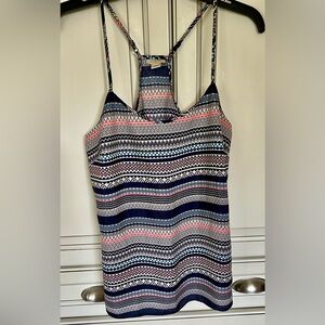 J Crew size 2 racer back with adjustable straps tank style blouse